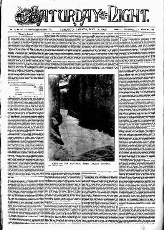 cover page of Toronto Saturday Night published on May 13, 1899